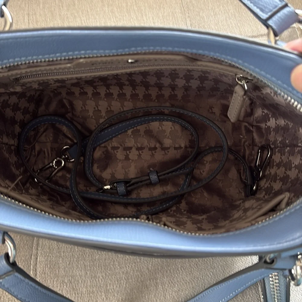 Karl Lagerfeld Paris blue Satchel crossbody - Picture 5 of 6